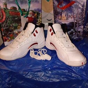 Jordan White and Red Sneakers